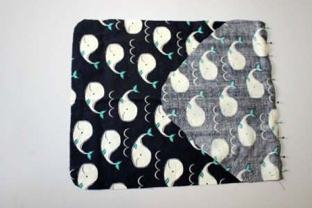 Padded iPad Pouch - sew flap to back
