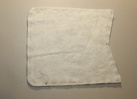 Padded iPad Pouch - front batting