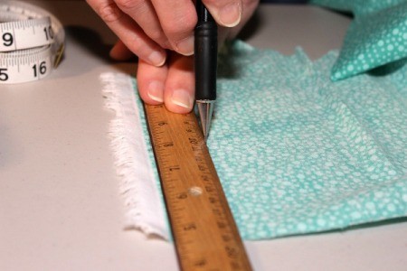 Padded iPad Pouch - cut out loop fabric