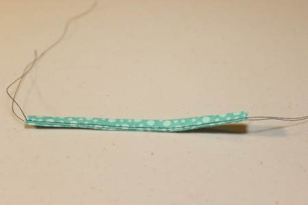 Padded iPad Pouch - sew loop sides together