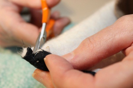 Padded iPad Pouch - clip at clip lines