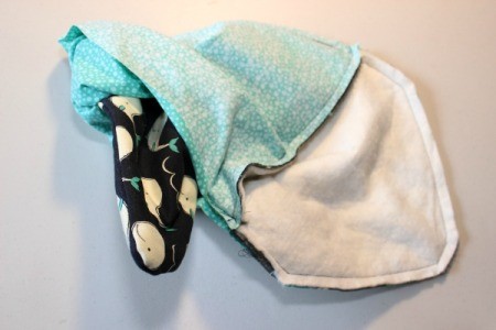 Padded iPad Pouch - turn right side out through opening in lining