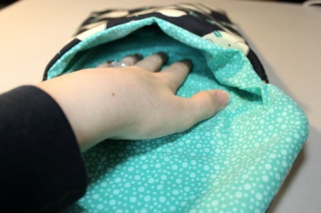 Padded iPad Pouch - slip lining into pouch