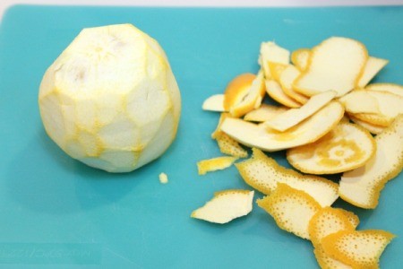 remove rind leave pith