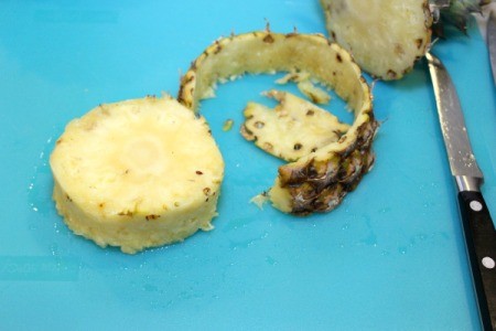 remove pineapple peel 2