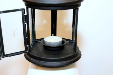 candle in lantern