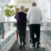 Elderly Couple In Airport