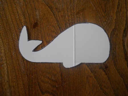 cardboard template for whale