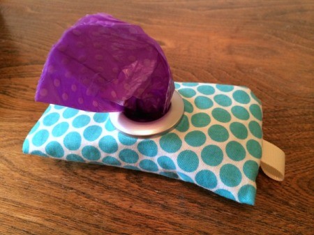 feed bag end through hole