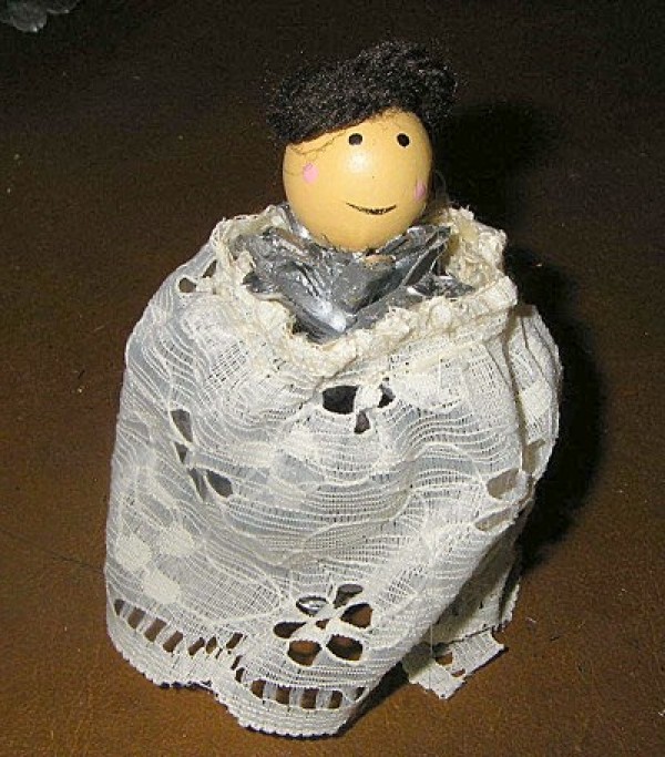 hair added to dark haired angel