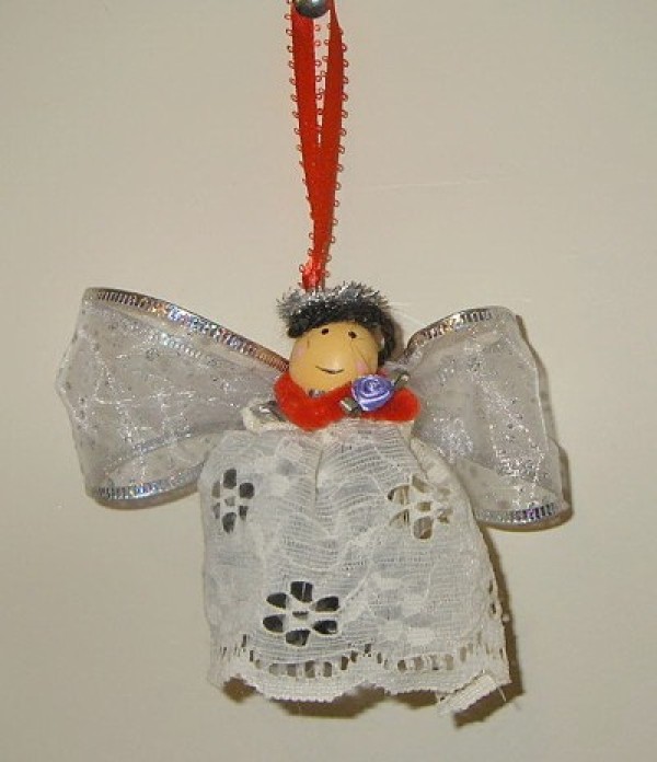 ornament with ribbon hanger