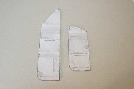 cut out front and back flap