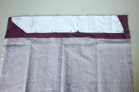 pin pattern for lining