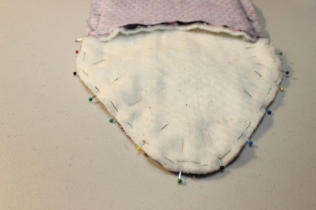 pin flap to lining
