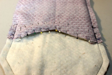 pin lining and pouch at eve