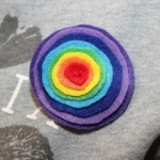 Rainbow Felt Pins