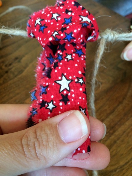 adding fabric scrap 2