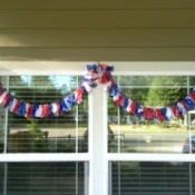 garland hanging outside