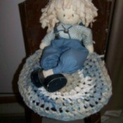 Crocheted Chair Seat Cover
