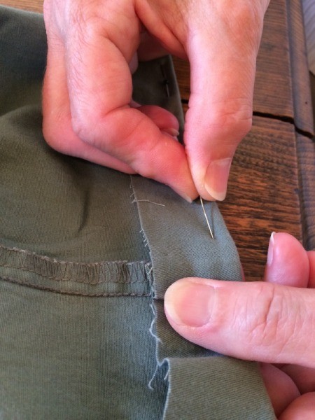 pinning up first turn