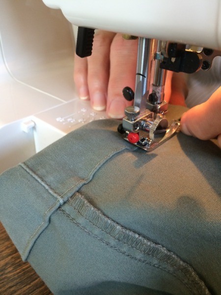 stitching on machine