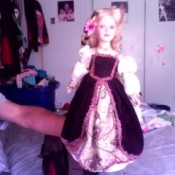 doll in fancy dress