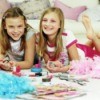 Girls at 'Makeover' Themed Birthday Party