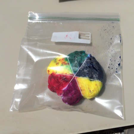 put shirt into plastic bag