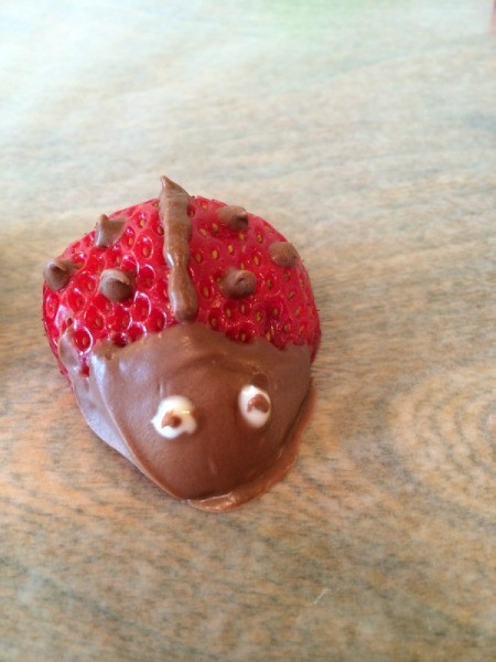 add milk chocolate to eyes