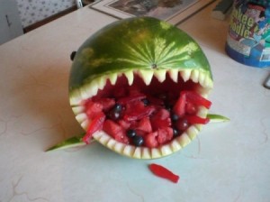 Summer Shark Fruit Bowl