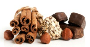 cinnamon, hazelnuts, and chocolate