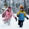 Kids Playing in Winter