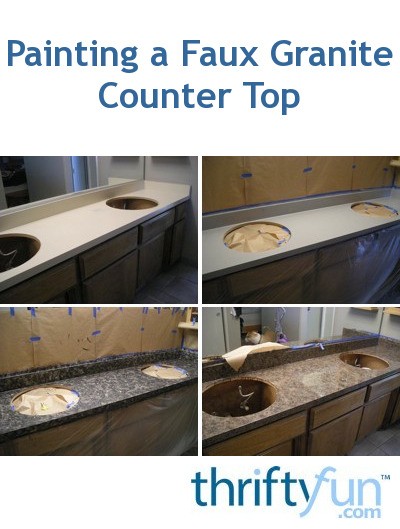 Painting A Faux Granite Counter Top Thriftyfun