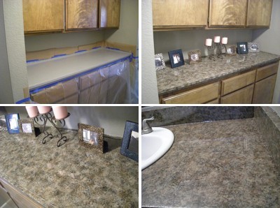 Painting a Faux Granite Counter Top