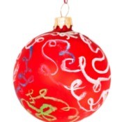 Painted Glass Ornament