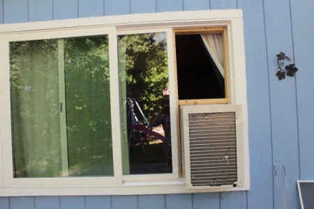 window conditioner air installing frame sliding ac windows unit installation use vertical thriftyfun plexiglass bottom choose board