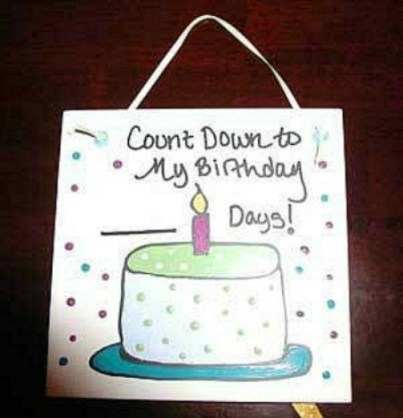 birthday countdown tile