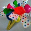 ribbon and balloon hair clip