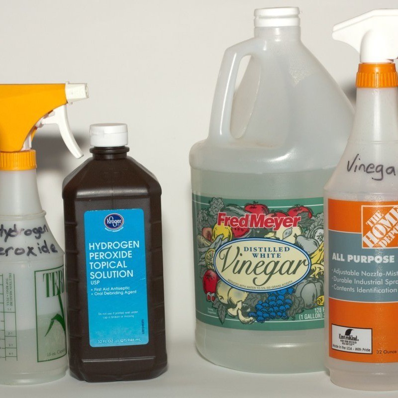 Sanitize With Vinegar and Hydrogen Peroxide ThriftyFun