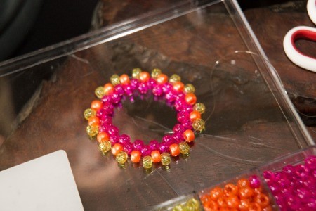 Beaded Rainbow Cuff