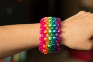 Beaded Rainbow Cuff