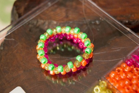 Beaded Rainbow Cuff