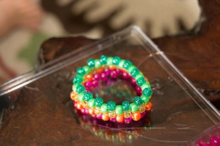 Beaded Rainbow Cuff