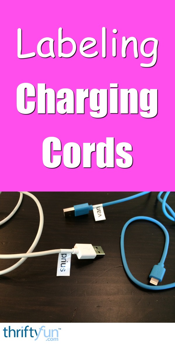 Labeling Electronic Cords ThriftyFun