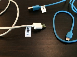 labeled cords
