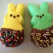 dipped bunnies with sprinkles