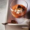 mousse in a glass serving dish