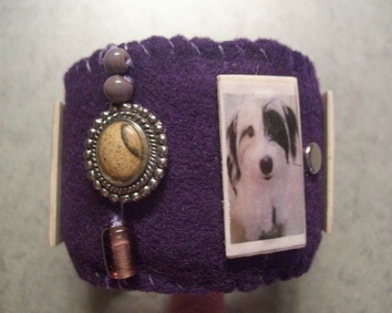 Recycled Soda Bottle Photo Bracelets - Finished bracelet.