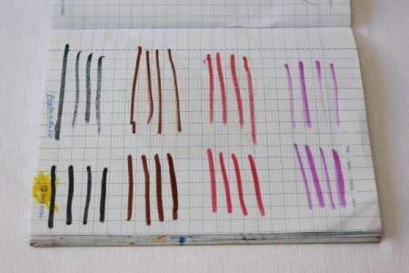 Reviving Dried Up Markers - drawing lines with revived markers