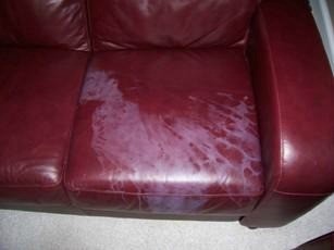 Repairing A Bleach Stain On Leather, Leather Furniture Stain
